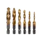 Zestaw wierteł do gwintów M3 - M10, uchwyt quick change Hex