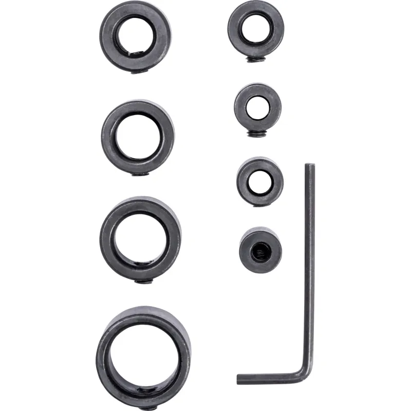 Zestaw ograniczników głębokości wiercenia 8 szt, 3-16 mm