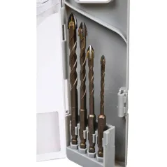 Zestaw wierteł uniwersalnych 4 pcs, uchwyt quick change hex