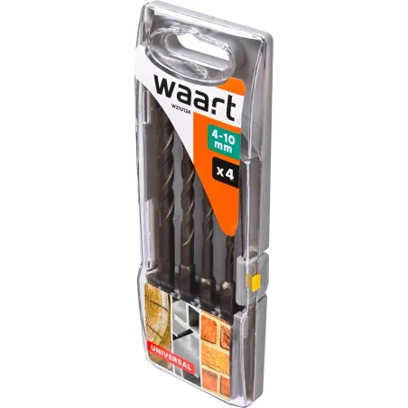 Zestaw wierteł uniwersalnych 4 pcs, uchwyt quick change hex