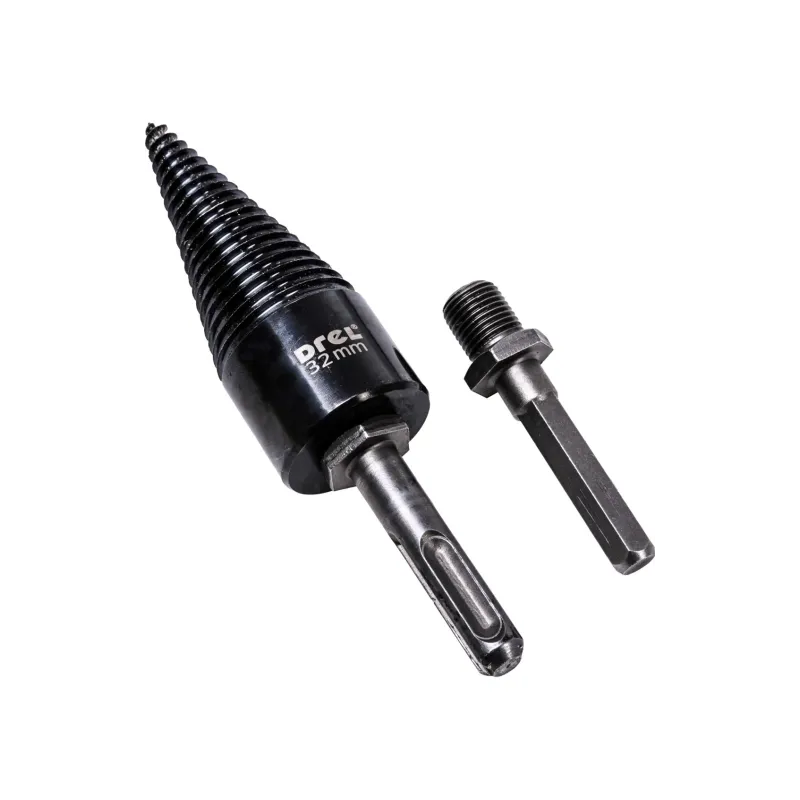 Wiertło do rozłupywania drewna 32 mm, 2 szt adaptery