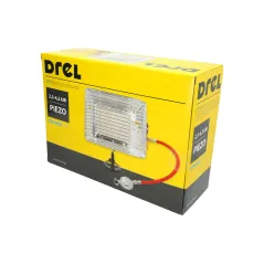 Promiennik turystyczny, zapłon piezo, wąż, reduktor gazowy