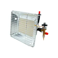 Promiennik turystyczny, zapłon piezo, wąż, reduktor gazowy