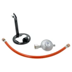 Promiennik turystyczny, zapłon piezo, wąż, reduktor gazowy