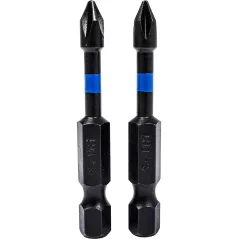 Końcówki wkrętakowe udarowe krzyżowe PH1 x 50 mm, 2 szt.