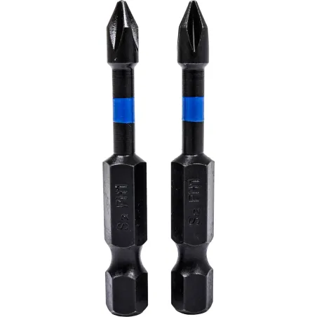 Końcówki wkrętakowe udarowe krzyżowe PH1 x 50 mm, 2 szt.