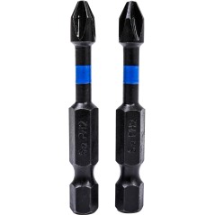 Końcówki wkrętakowe udarowe krzyżowe PH2 x 50 mm, 2 szt.