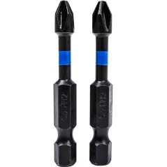 Końcówki wkrętakowe udarowe krzyżowe PH2 x 50 mm, 2 szt.