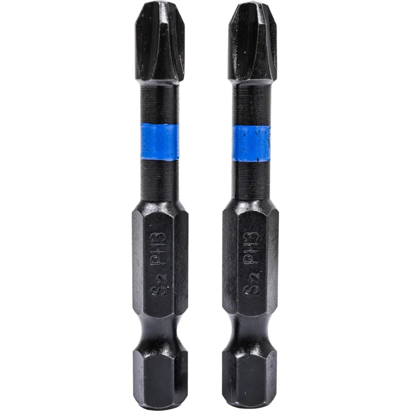 Końcówki wkrętakowe udarowe krzyżowe PH3 x 50 mm, 2 szt. Końcówki wkrętakowe udarowe krzyżowe PH3 x 50 mm, 2 szt.