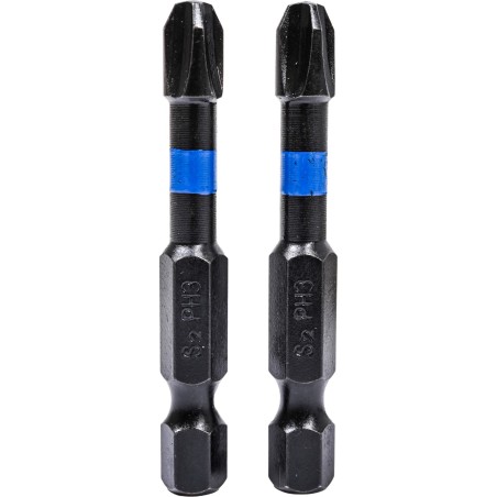 Końcówki wkrętakowe udarowe krzyżowe PH3 x 50 mm, 2 szt.