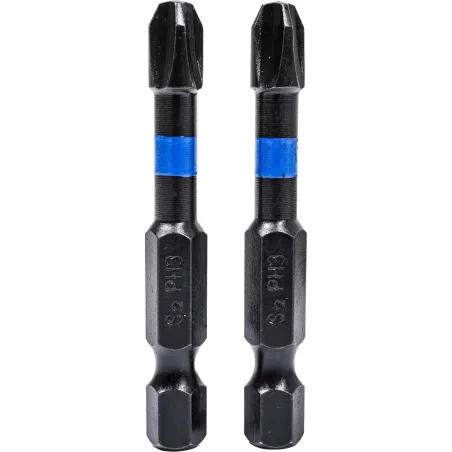 Końcówki wkrętakowe udarowe krzyżowe PH3 x 50 mm, 2 szt.