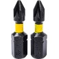 Końcówki wkrętakowe udarowe krzyżowe PZ1 x 25 mm, 2 szt.