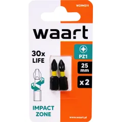 Końcówki wkrętakowe udarowe krzyżowe PZ1 x 25 mm, 2 szt.