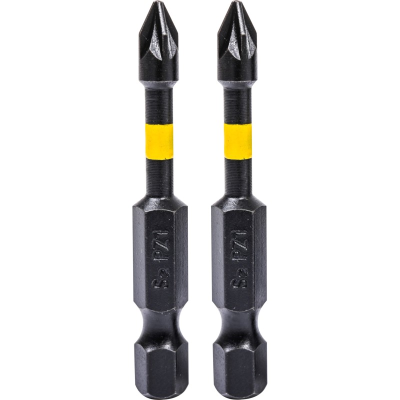Końcówki wkrętakowe udarowe krzyżowe PZ1 x 50 mm, 2 szt.