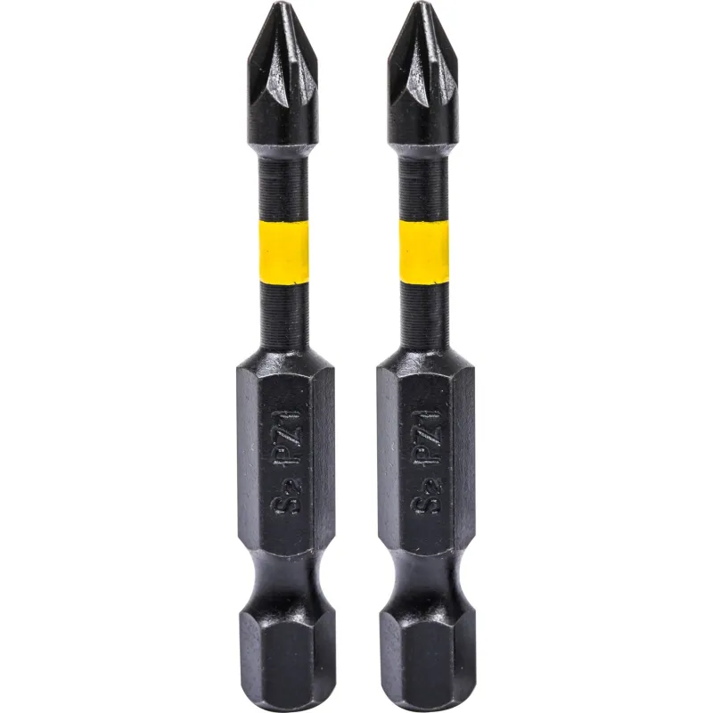 Końcówki wkrętakowe udarowe krzyżowe PZ1 x 50 mm, 2 szt.