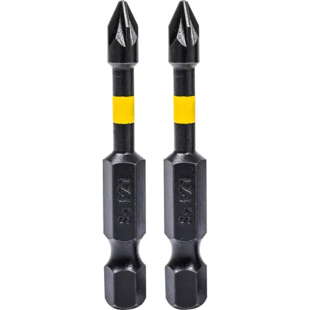 Końcówki wkrętakowe udarowe krzyżowe PZ1 x 50 mm, 2 szt.