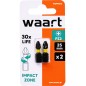 Końcówki wkrętakowe udarowe krzyżowe PZ2 x 25 mm, 2 szt.