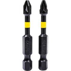 Końcówki wkrętakowe udarowe krzyżowe PZ2 x 50 mm, 2 szt.