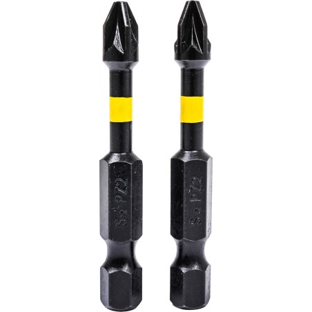 Końcówki wkrętakowe udarowe krzyżowe PZ2 x 50 mm, 2 szt.