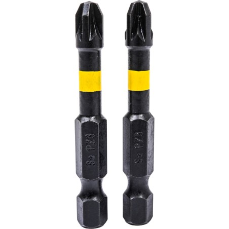 Końcówki wkrętakowe udarowe krzyżowe PZ3 x 50 mm, 2 szt.