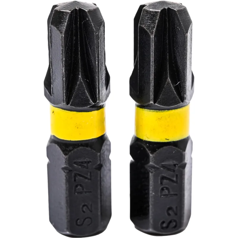 Końcówki wkrętakowe udarowe krzyżowe PZ4 x 25 mm, 2 szt.