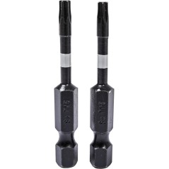 Końcówki wkrętakowe udarowe Torx T15 x 50 mm, 2 szt.