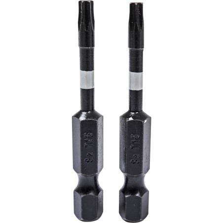 Końcówki wkrętakowe udarowe Torx T15 x 50 mm, 2 szt.