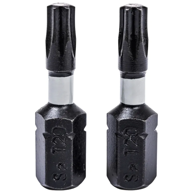 Końcówki wkrętakowe udarowe Torx T20 x 25 mm, 2 szt.