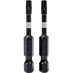 Końcówki wkrętakowe udarowe Torx T20 x 50 mm, 2 szt.