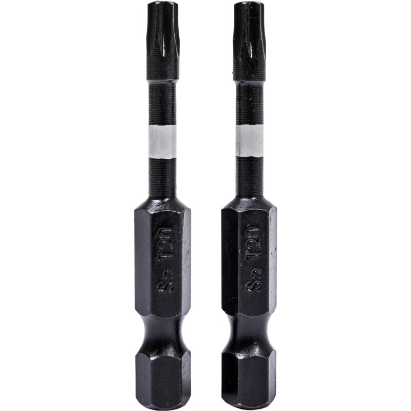 Końcówki wkrętakowe udarowe Torx T20 x 50 mm, 2 szt. Końcówki wkrętakowe udarowe Torx T20 x 50 mm, 2 szt.