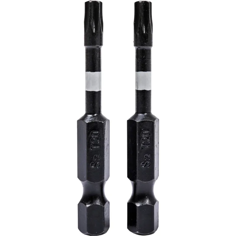 Końcówki wkrętakowe udarowe Torx T20 x 50 mm, 2 szt. Końcówki wkrętakowe udarowe Torx T20 x 50 mm, 2 szt.
