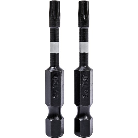 Końcówki wkrętakowe udarowe Torx T20 x 50 mm, 2 szt.