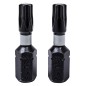 Końcówki wkrętakowe udarowe Torx T25 x 25 mm, 2 szt. Końcówki wkrętakowe udarowe Torx T25 x 25 mm, 2 szt.