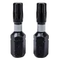 Końcówki wkrętakowe udarowe Torx T25 x 25 mm, 2 szt. Końcówki wkrętakowe udarowe Torx T25 x 25 mm, 2 szt.