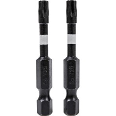 Końcówki wkrętakowe udarowe Torx T25 x 50 mm, 2 szt.