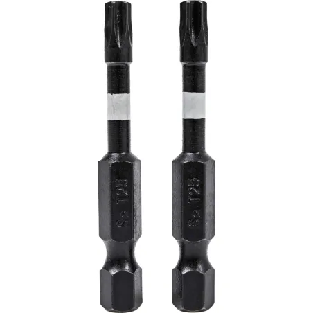 Końcówki wkrętakowe udarowe Torx T25 x 50 mm, 2 szt.