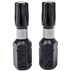 Końcówki wkrętakowe udarowe Torx T27 x 25 mm, 2 szt.