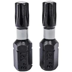 Końcówki wkrętakowe udarowe Torx T27 x 25 mm, 2 szt.