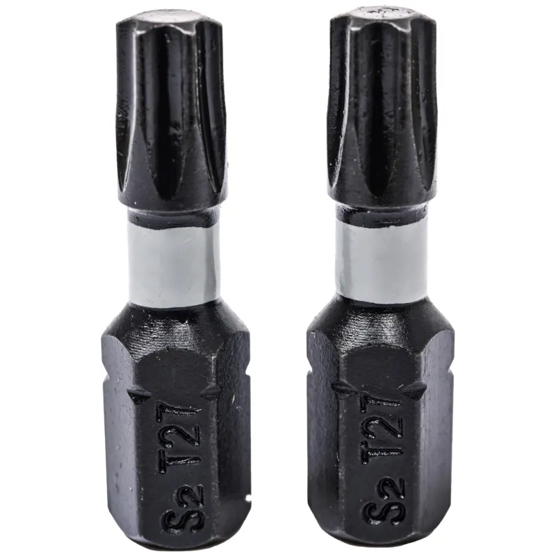 Końcówki wkrętakowe udarowe Torx T27 x 25 mm, 2 szt. Końcówki wkrętakowe udarowe Torx T27 x 25 mm, 2 szt.