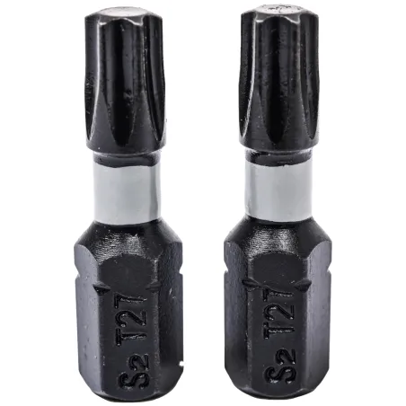 Końcówki wkrętakowe udarowe Torx T27 x 25 mm, 2 szt.