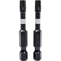 Końcówki wkrętakowe udarowe Torx T27 x 50 mm, 2 szt.