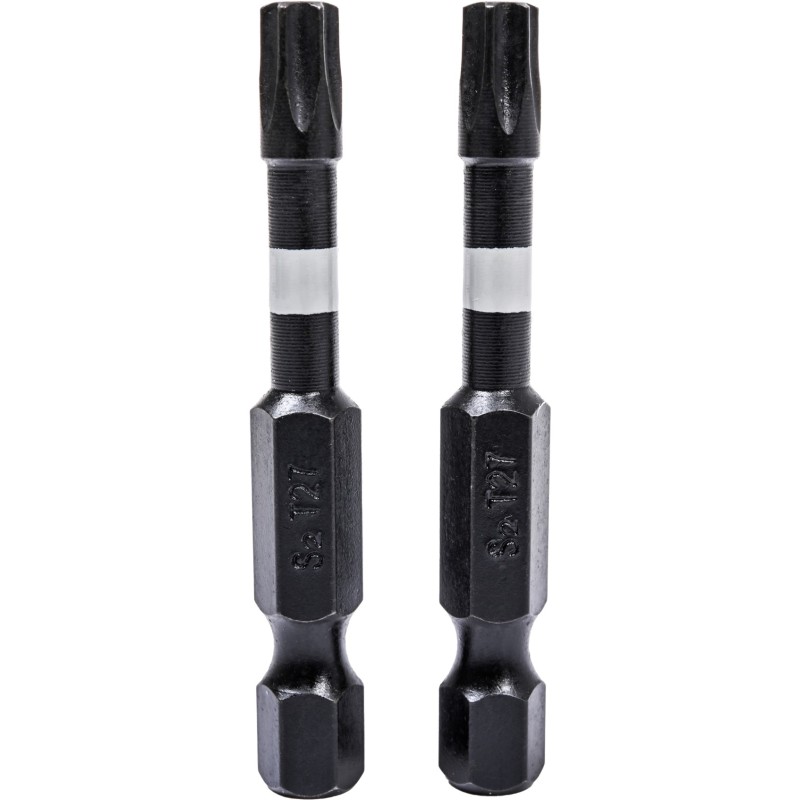 Końcówki wkrętakowe udarowe Torx T27 x 50 mm, 2 szt. Końcówki wkrętakowe udarowe Torx T27 x 50 mm, 2 szt.