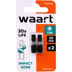 Końcówki wkrętakowe udarowe Torx T30 x 25 mm, 2 szt.