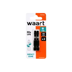 Końcówki wkrętakowe udarowe Torx T30 x 50 mm, 2 szt.