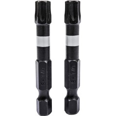 Końcówki wkrętakowe udarowe Torx T40 x 50 mm, 2 szt.