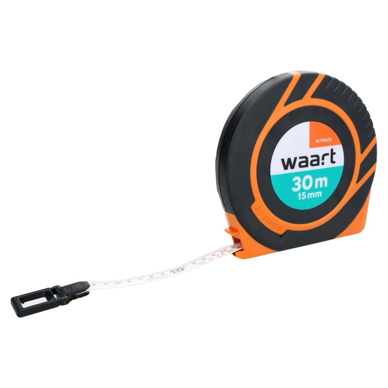 Taśma miernicza włókno szklane 30m , 15mm , szybkie zwijanie 3:1