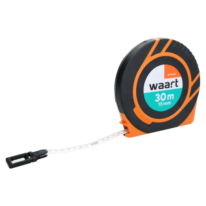 Taśma miernicza włókno szklane 30m , 15mm , szybkie zwijanie 3:1 Taśma miernicza włókno szklane 30m , 15mm , szybkie zwijanie 3:1