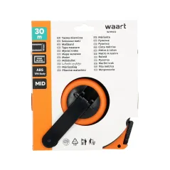 Taśma miernicza włókno szklane 30m , 15mm , szybkie zwijanie 3:1