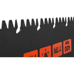 Piła płatnica 400 mm, 7 TPI, PTFE, pokrowiec materiałowy