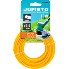 Żyłka do podkaszarki, okrągla, 3.0 mm, długość 15 m